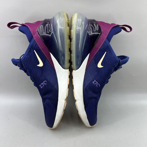 Nike Air Max 270 Running Shoes Women Size 8.5 Blue Purple Comfort Low Sneakers - Picture 6 of 8